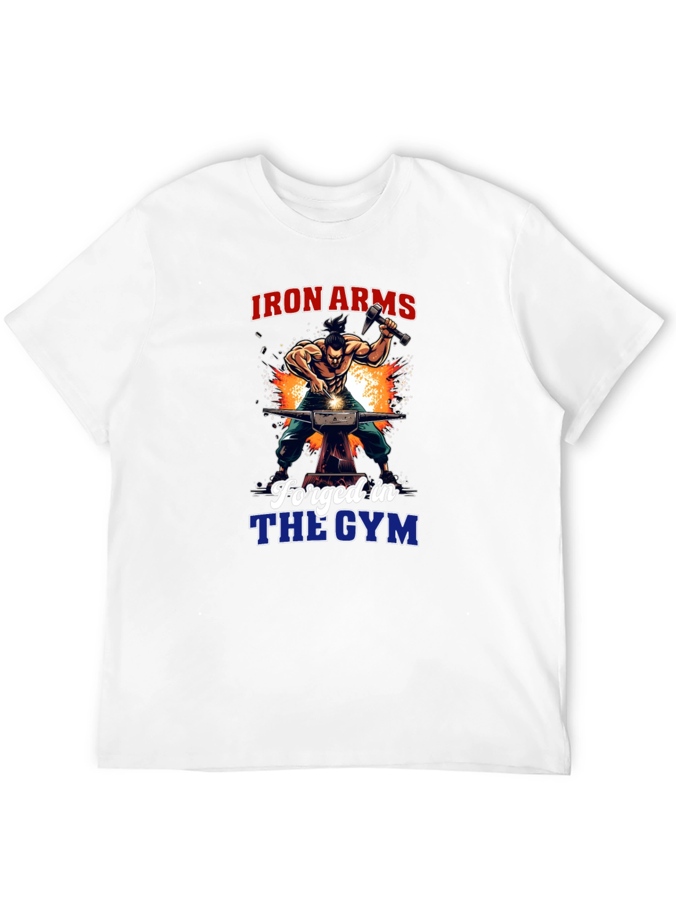 Iron Arms Forged in the Gym Black T-Shirt