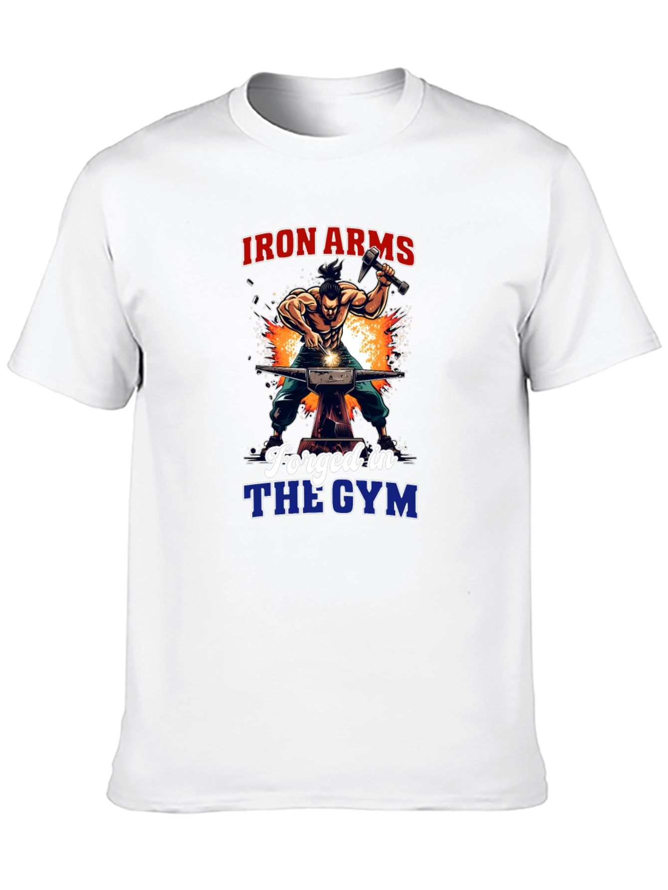 Iron Arms Forged in the Gym Black T-Shirt
