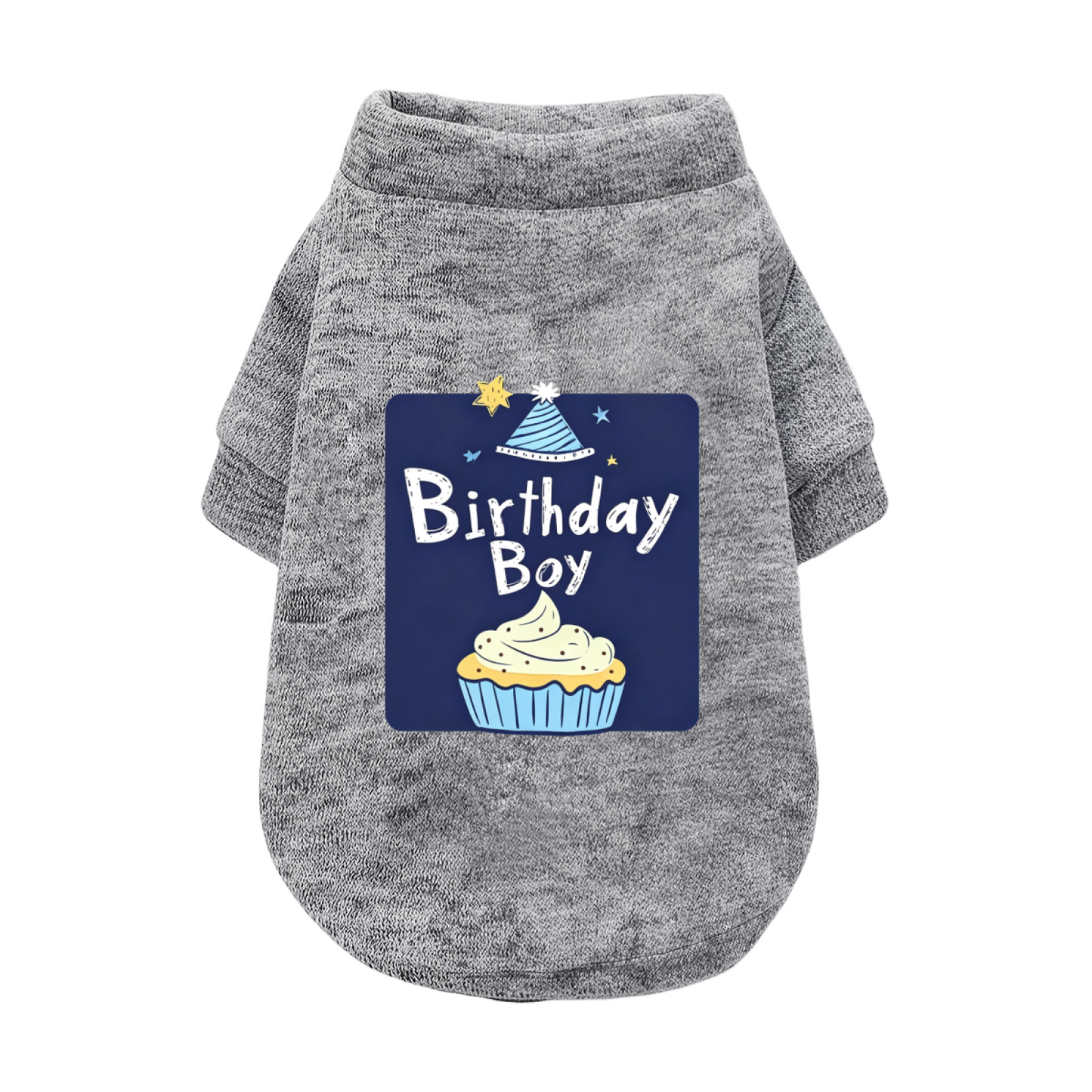 Birthday Boy Cupcake Party Pet Outfit Sweater