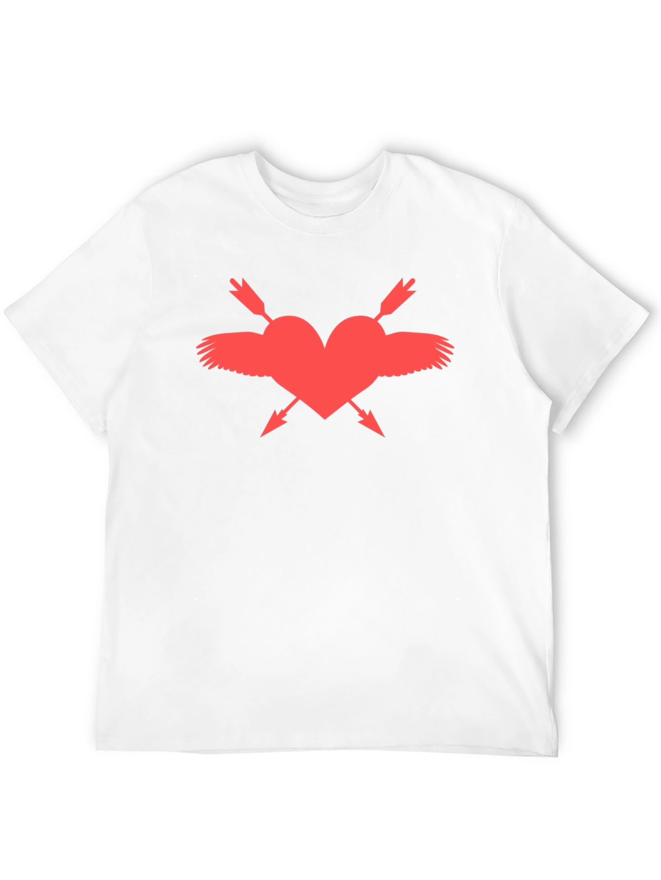 Heart Wings & Arrows Tee - Black Graphic T-Shirt