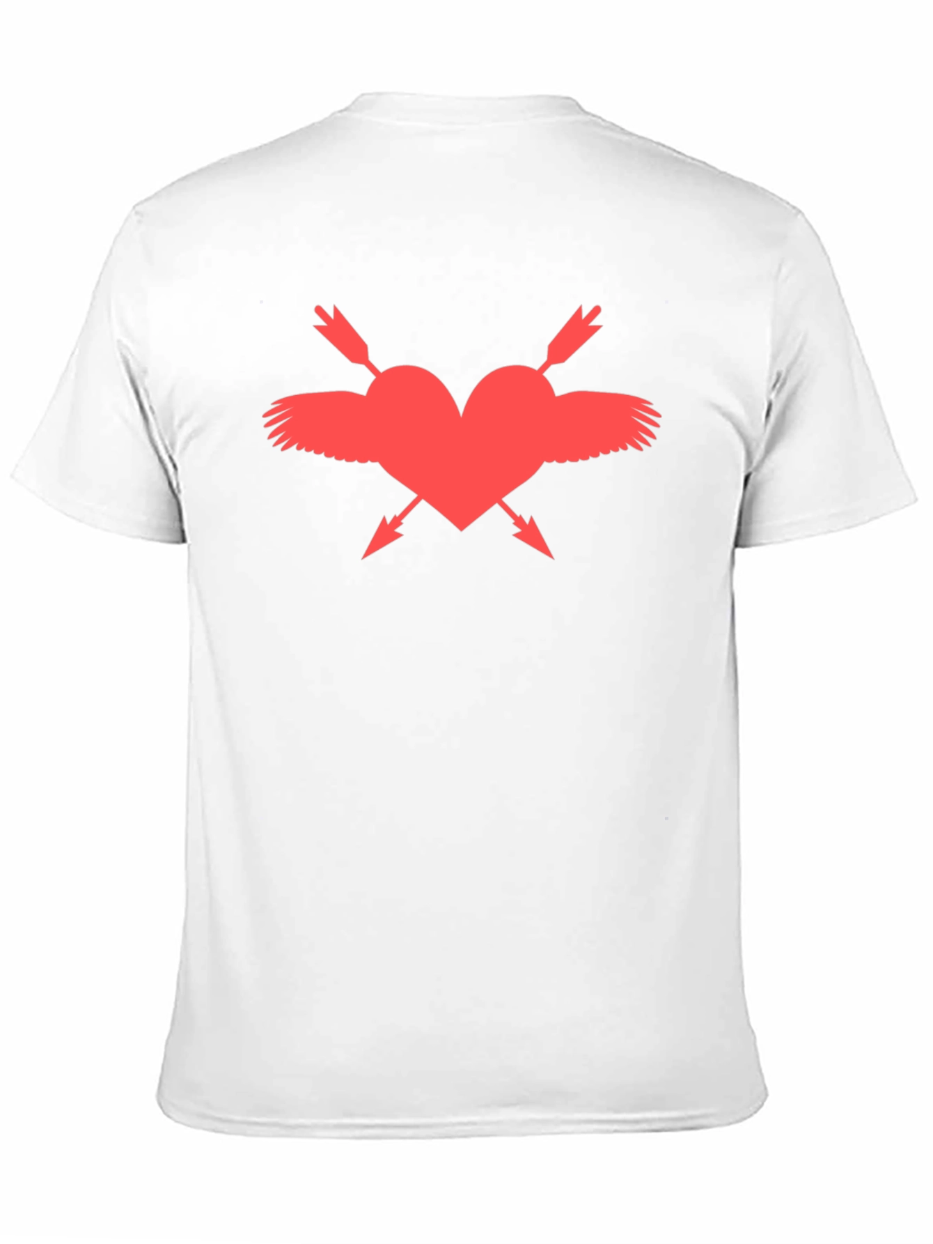 Heart Wings & Arrows Tee - Black Graphic T-Shirt