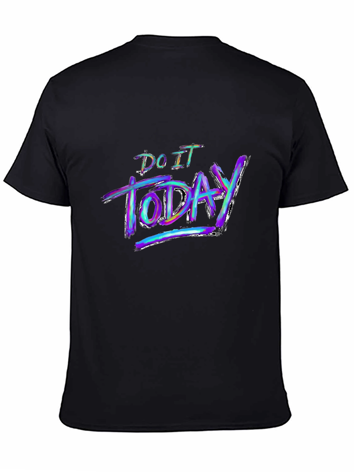 Do It Today Graphic Black T-Shirt