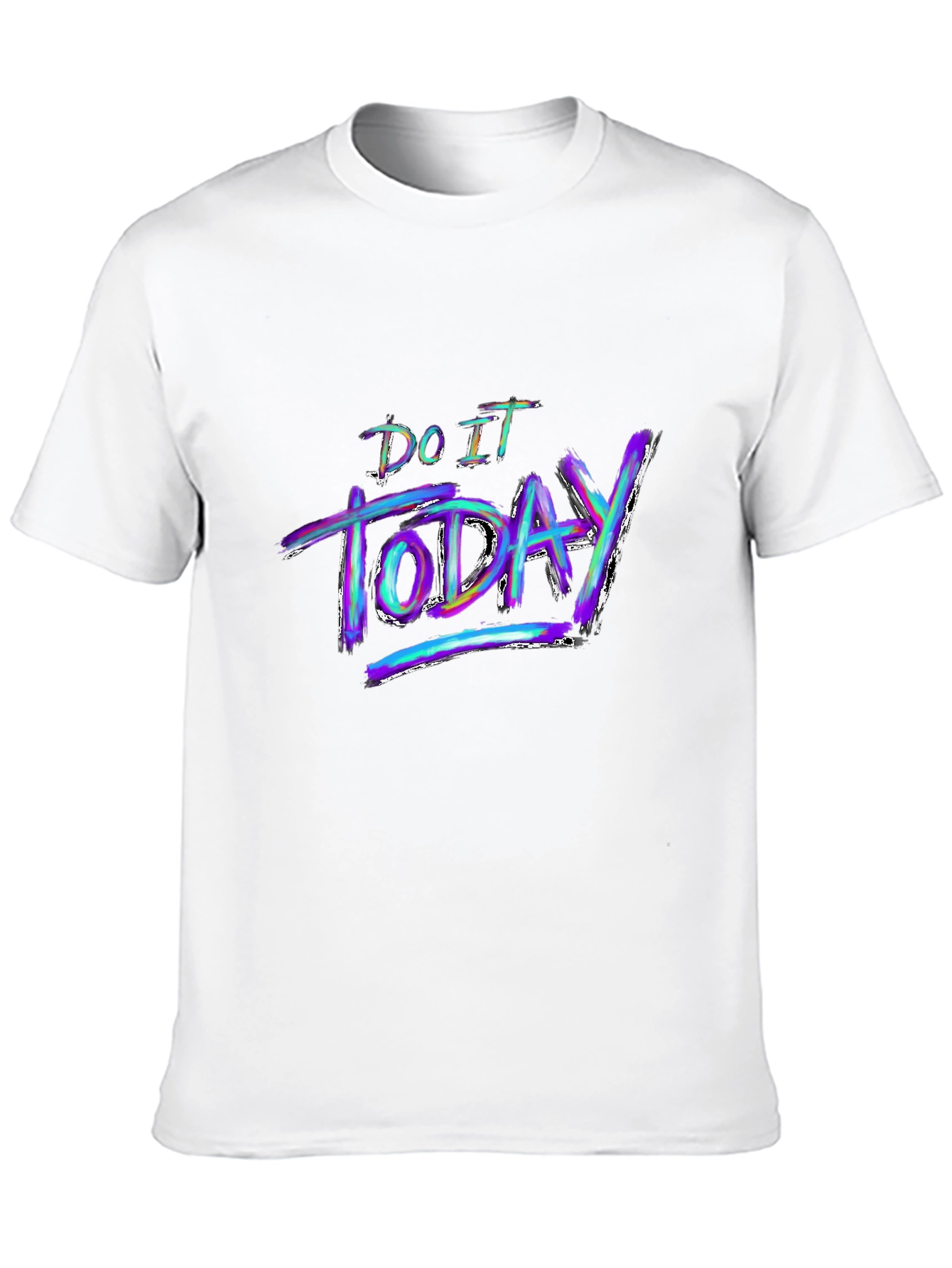 Do It Today Graphic Black T-Shirt
