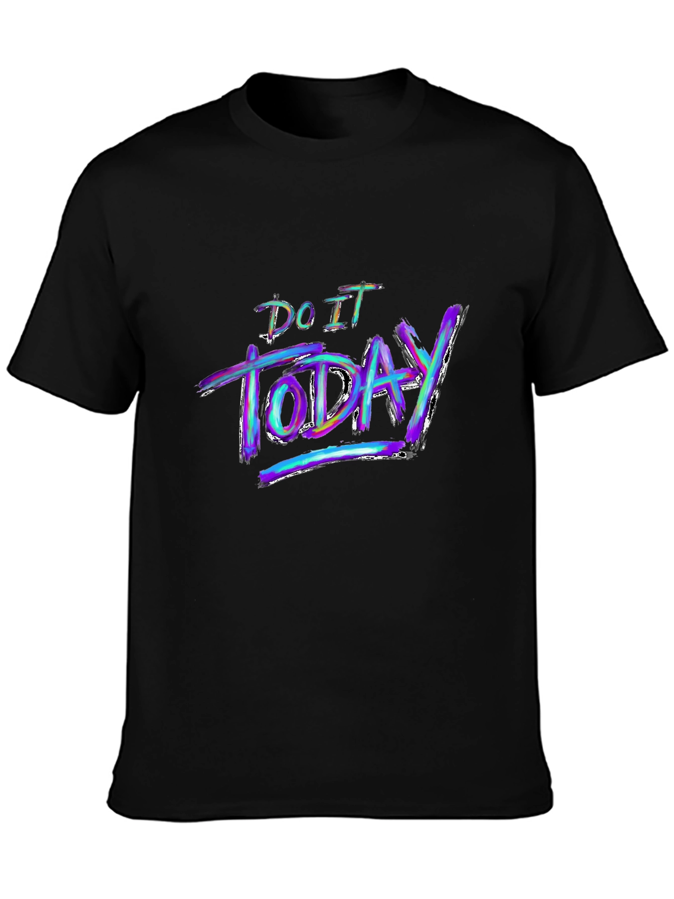 Do It Today Graphic Black T-Shirt