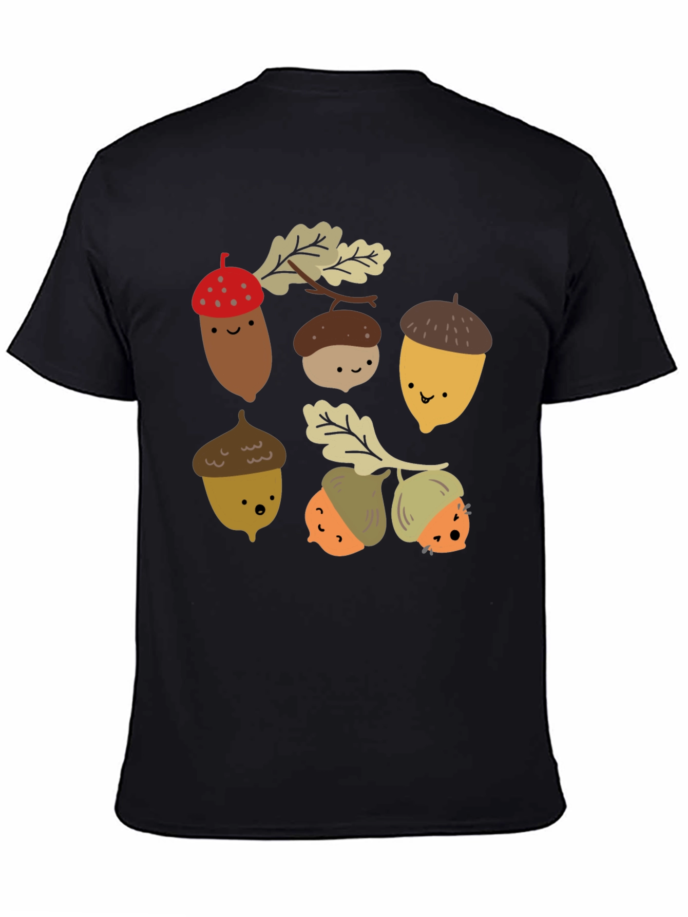 Cute Acorn Cartoon Graphic T-Shirt