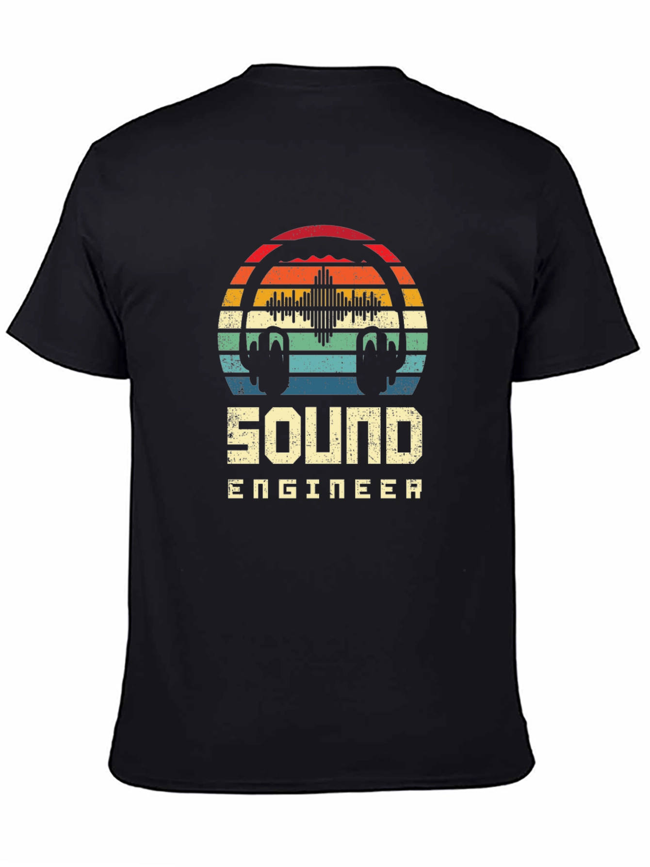 Sound Engineer Retro Style Graphic T-Shirt