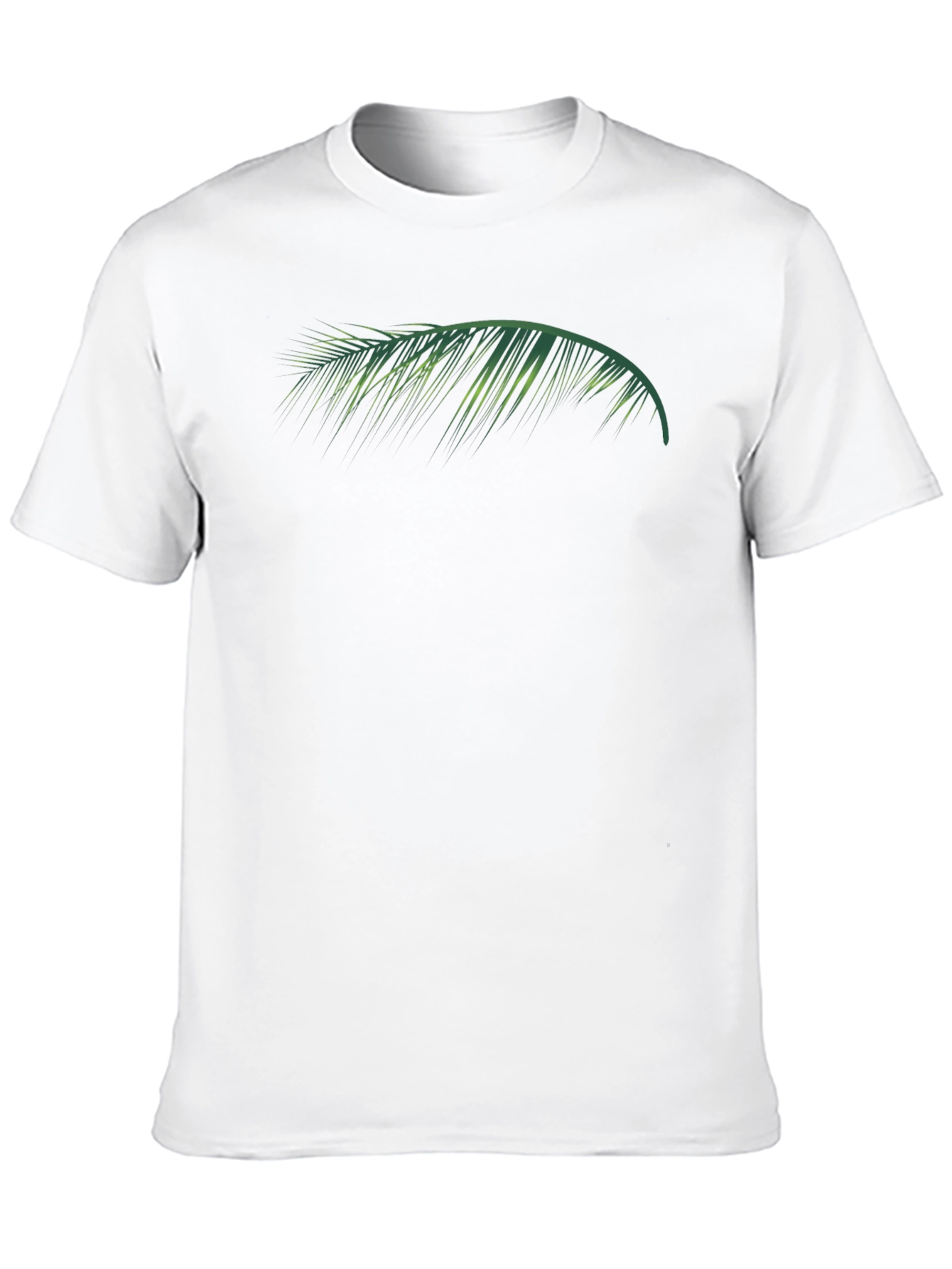 Tropical Palm Leaf Graphic Tee - Black