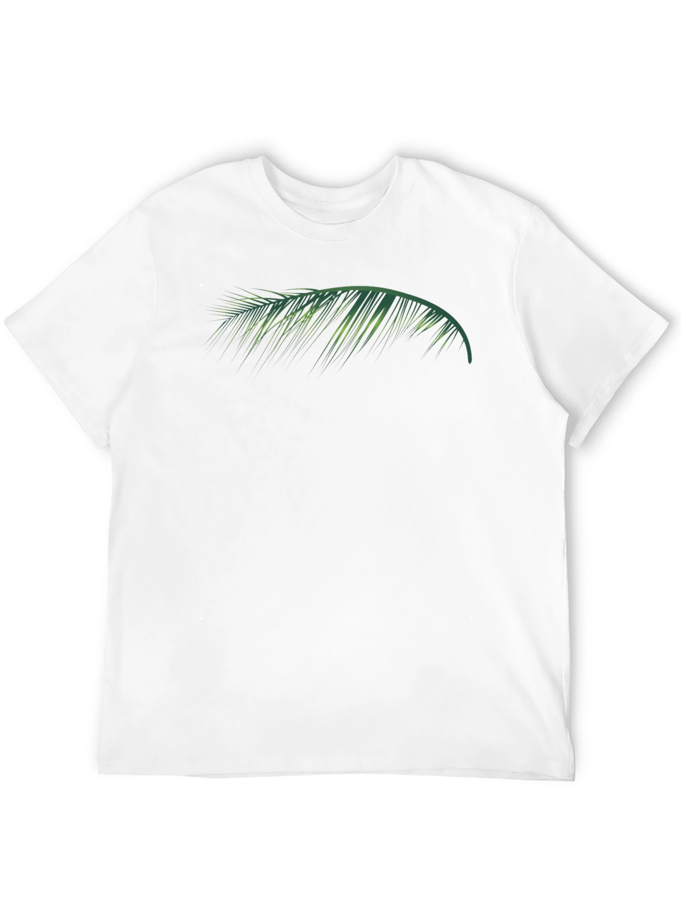 Tropical Palm Leaf Graphic Tee - Black