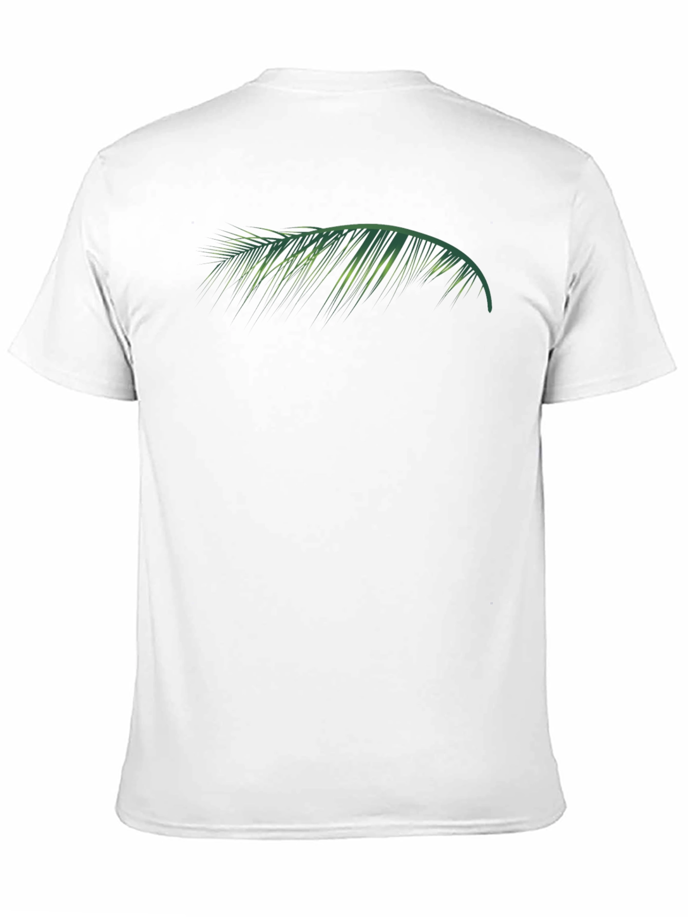Tropical Palm Leaf Graphic Tee - Black