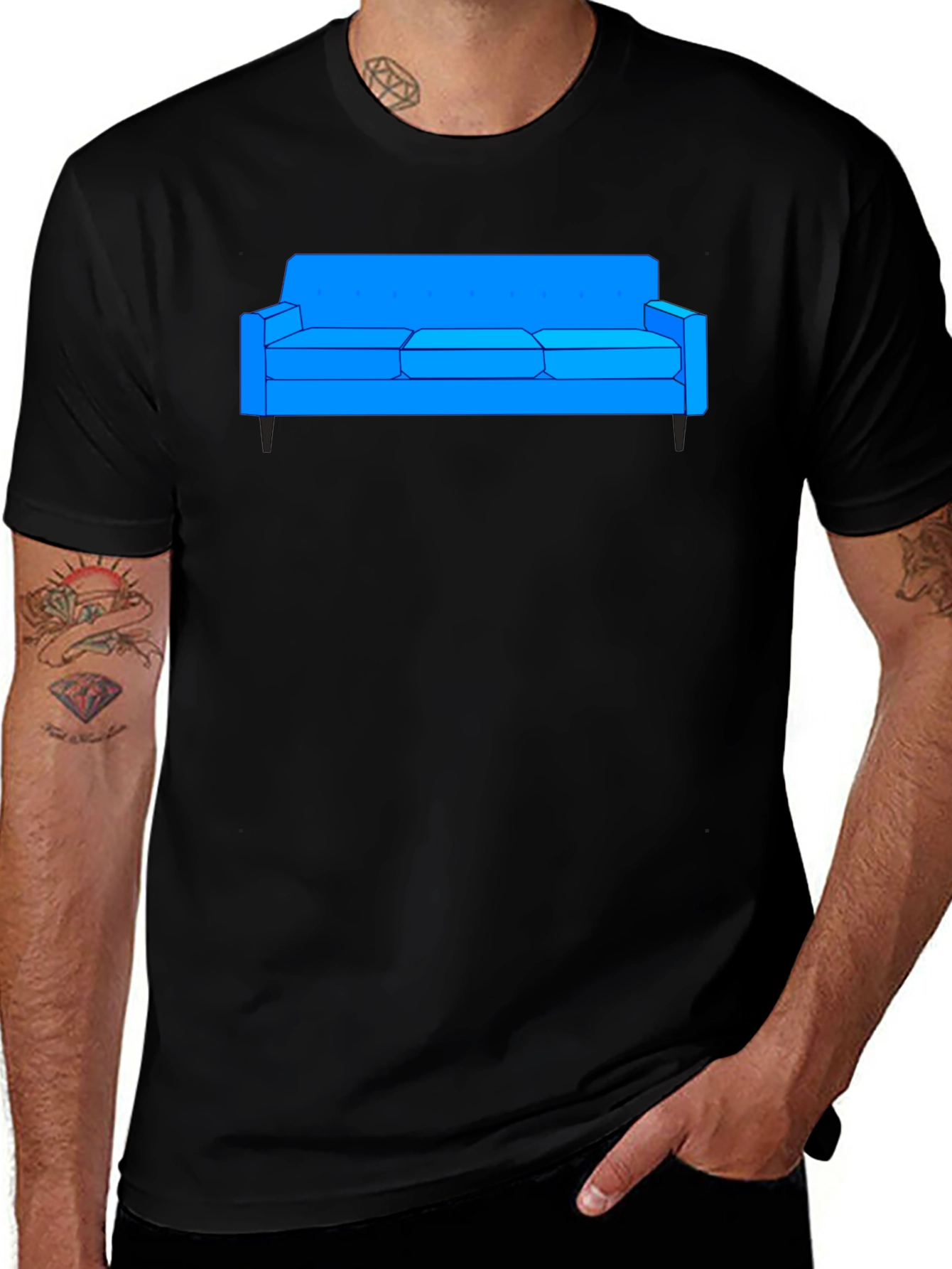 Couch Graphic Tee - Stylish & Comfortable