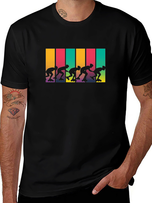 Retro Roller Skate T-Shirt - Funky 80s Style