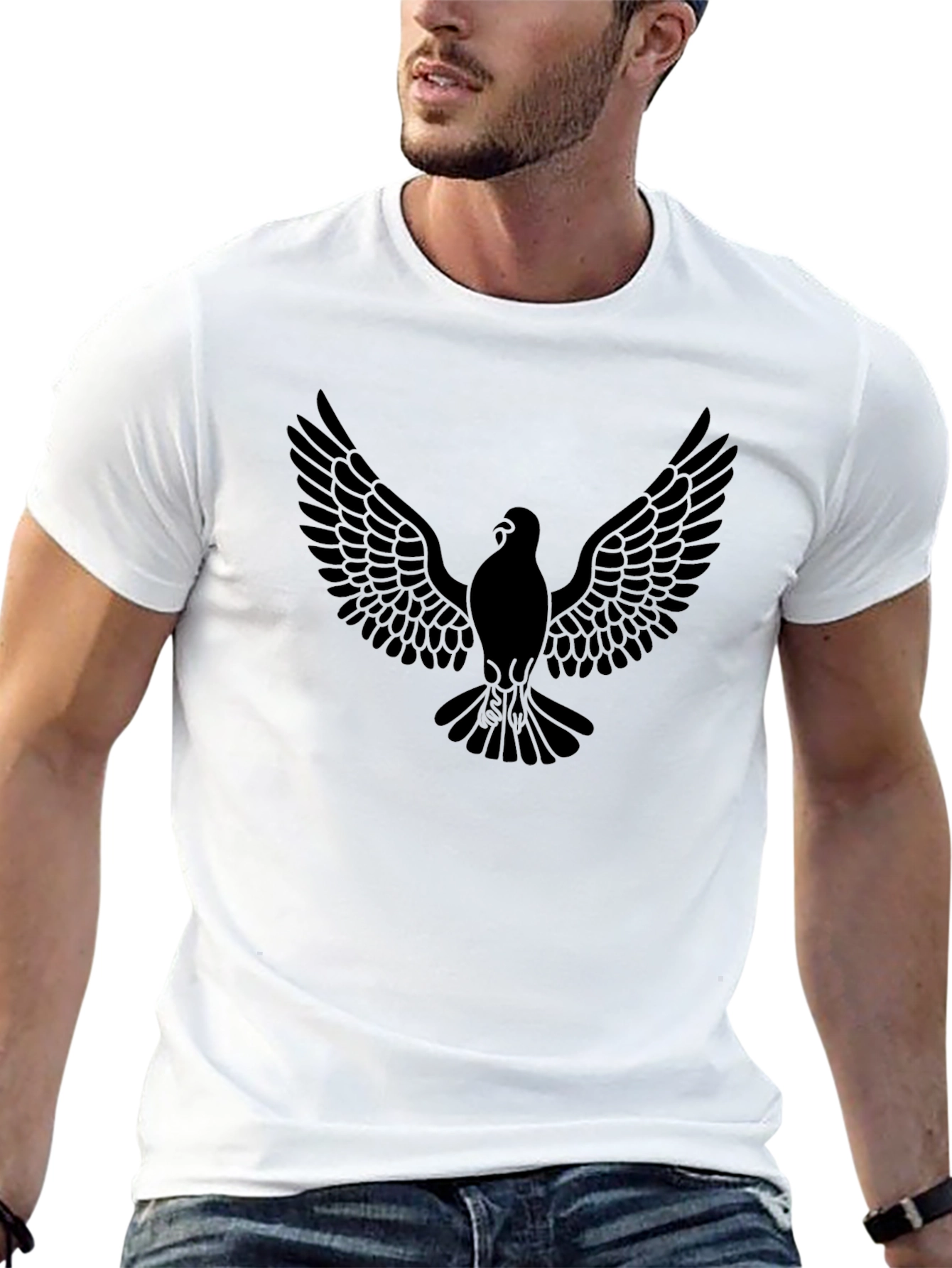 Black Eagle Graphic Tee - Mens Short Sleeve