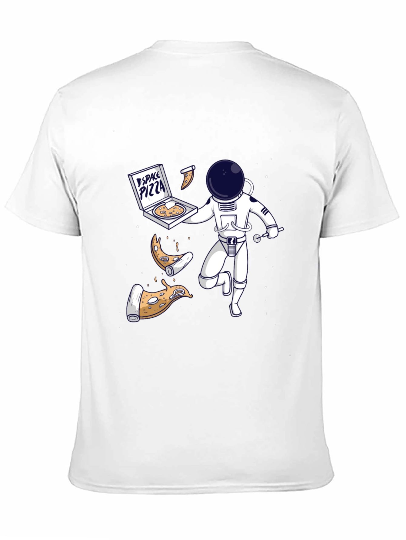 Space Pizza T-Shirt: Astronauts & Pizza in Orbit