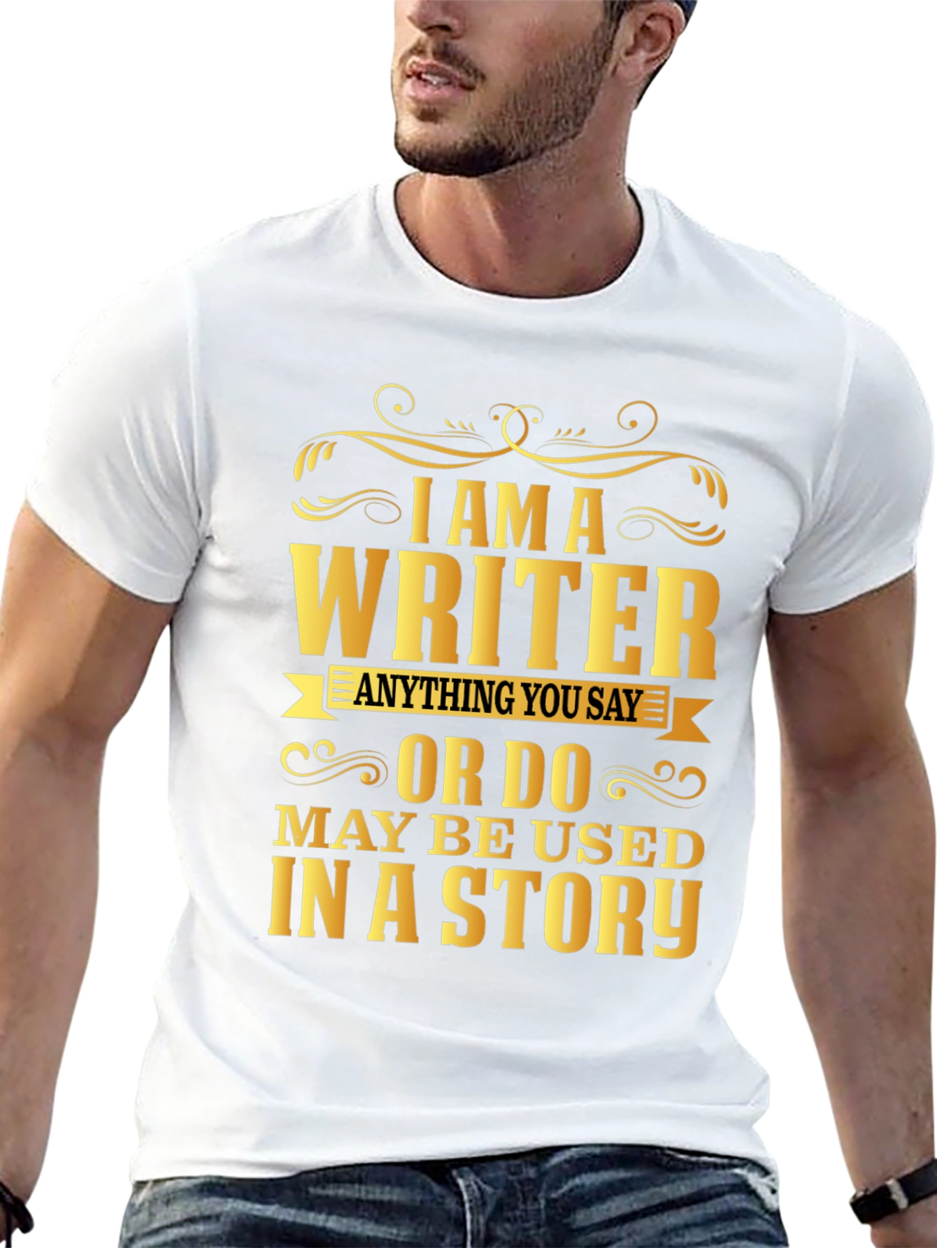 Writer Novelty Graphic T-Shirt