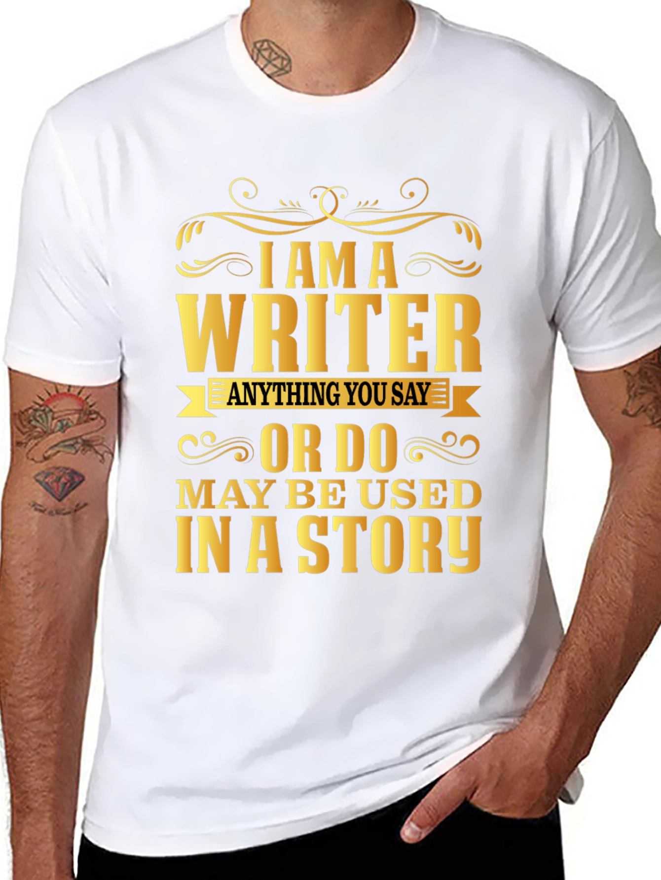 Writer Novelty Graphic T-Shirt