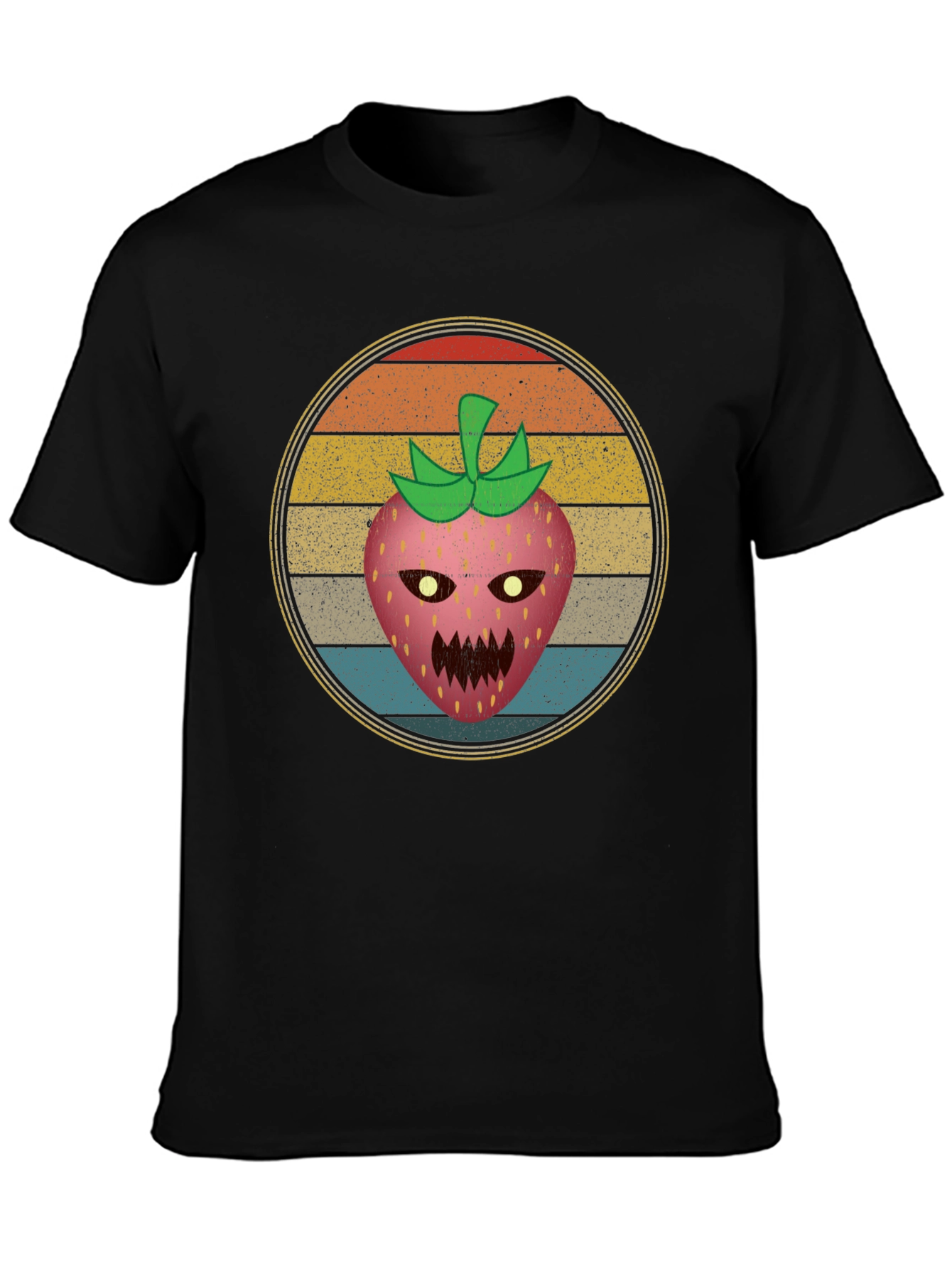 Retro Scary Strawberry Graphic Tee