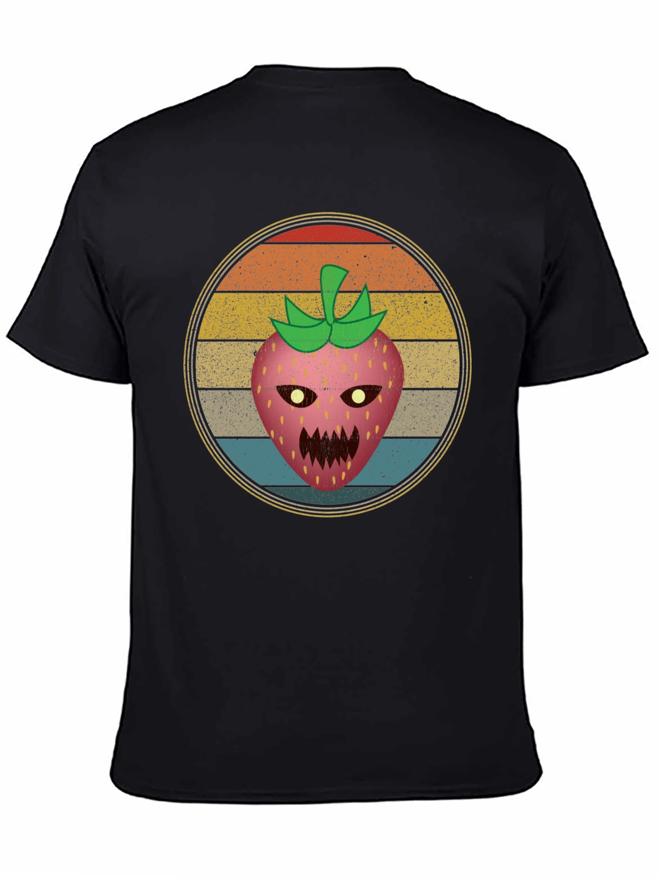 Retro Scary Strawberry Graphic Tee