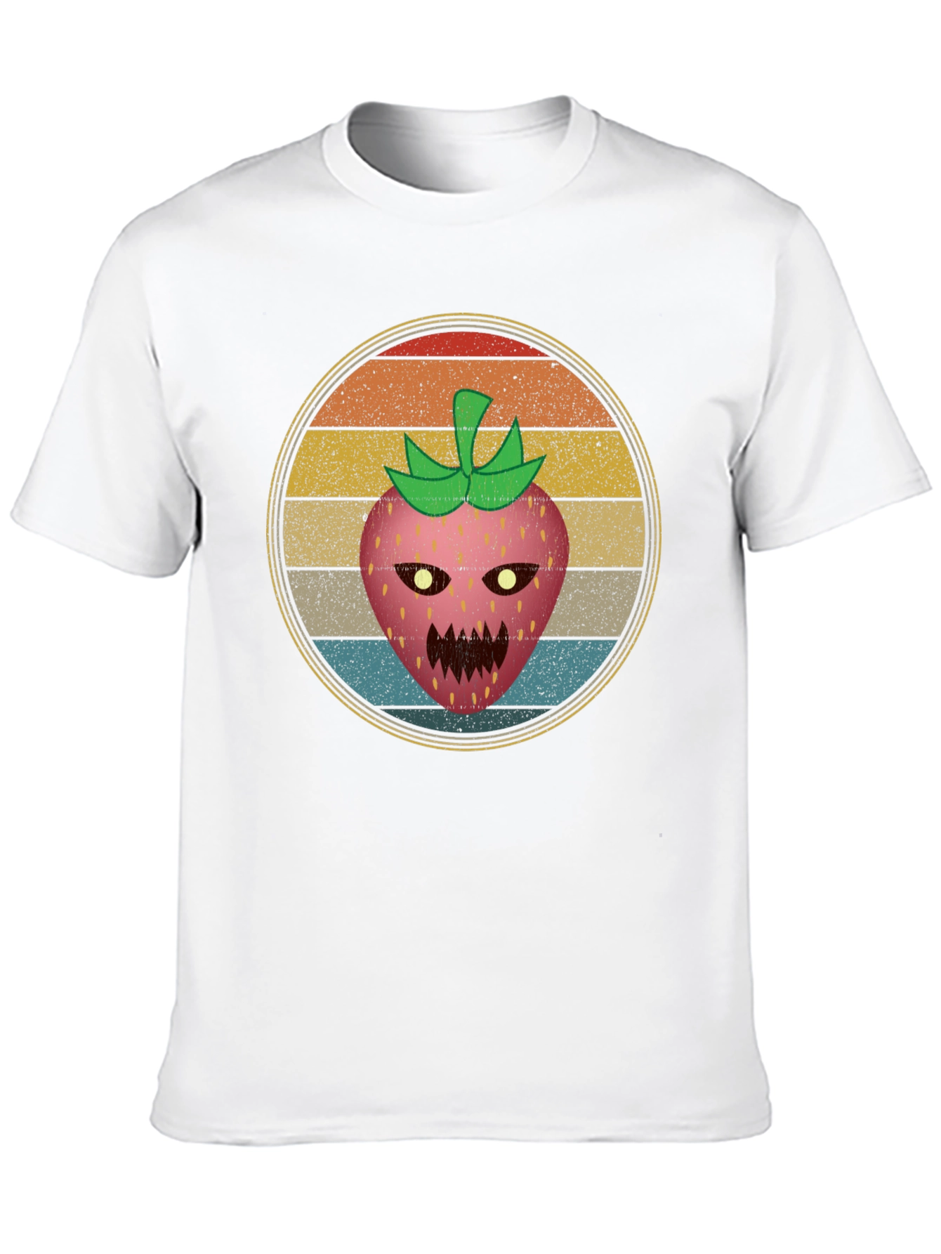 Retro Scary Strawberry Graphic Tee