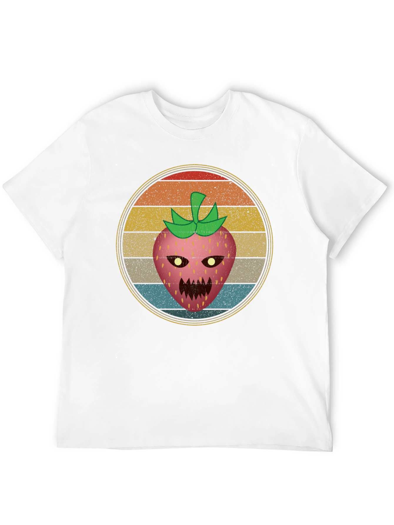 Retro Scary Strawberry Graphic Tee