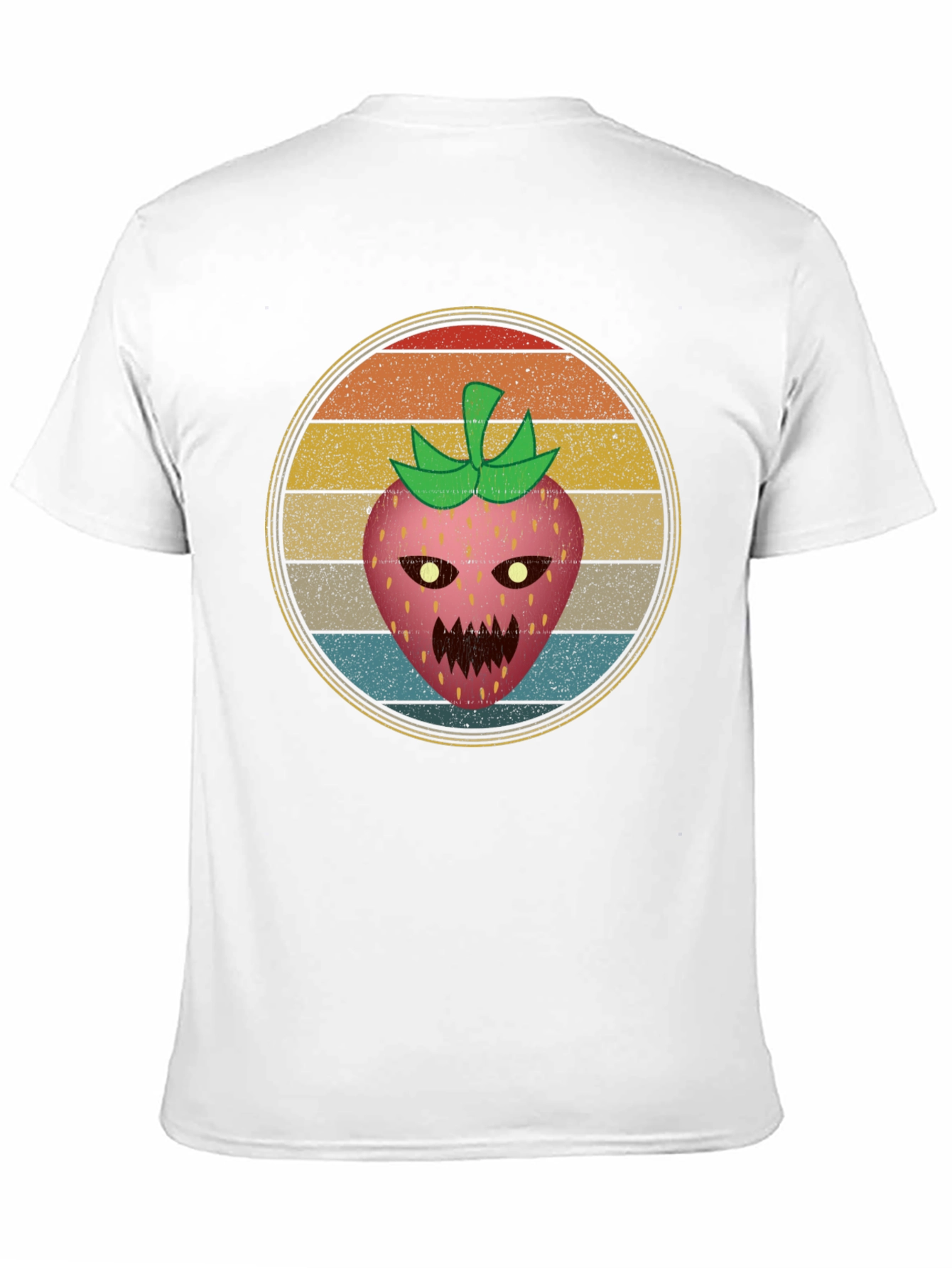 Retro Scary Strawberry Graphic Tee