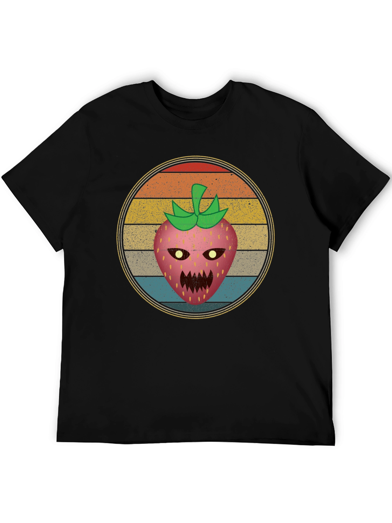 Retro Scary Strawberry Graphic Tee