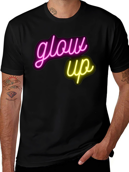Glow Up Graphic T-Shirt - Neon Design