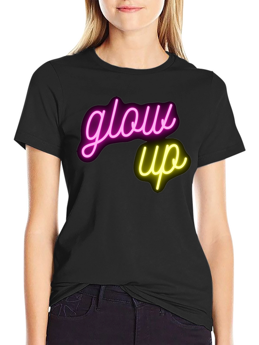 Glow Up Graphic T-Shirt - Neon Design