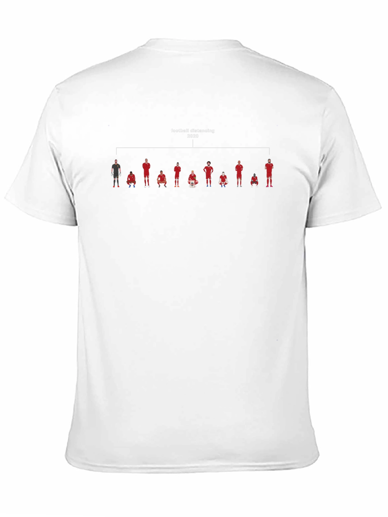 Football Distancing 2020 Black T-Shirt