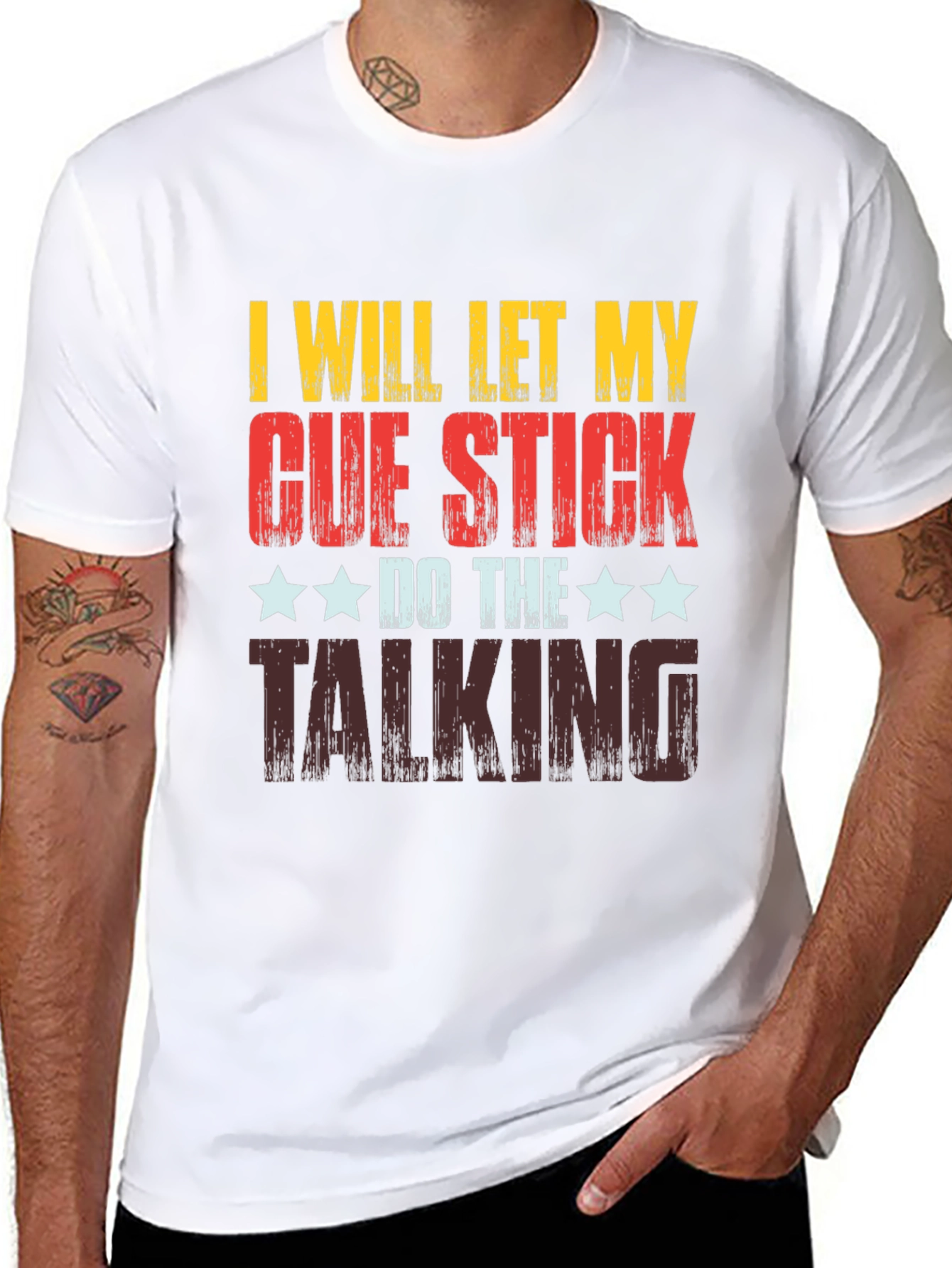 Cue Stick Talking T-Shirt