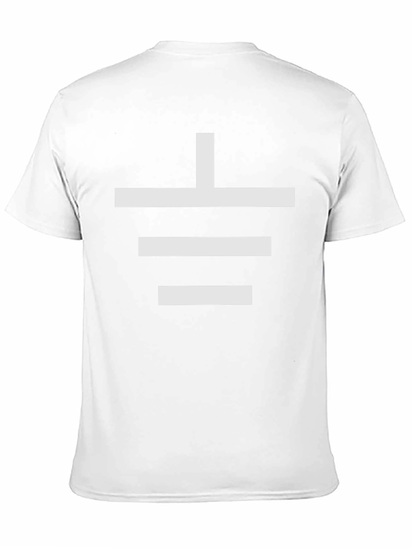 Electrical Ground Symbol Black T-Shirt