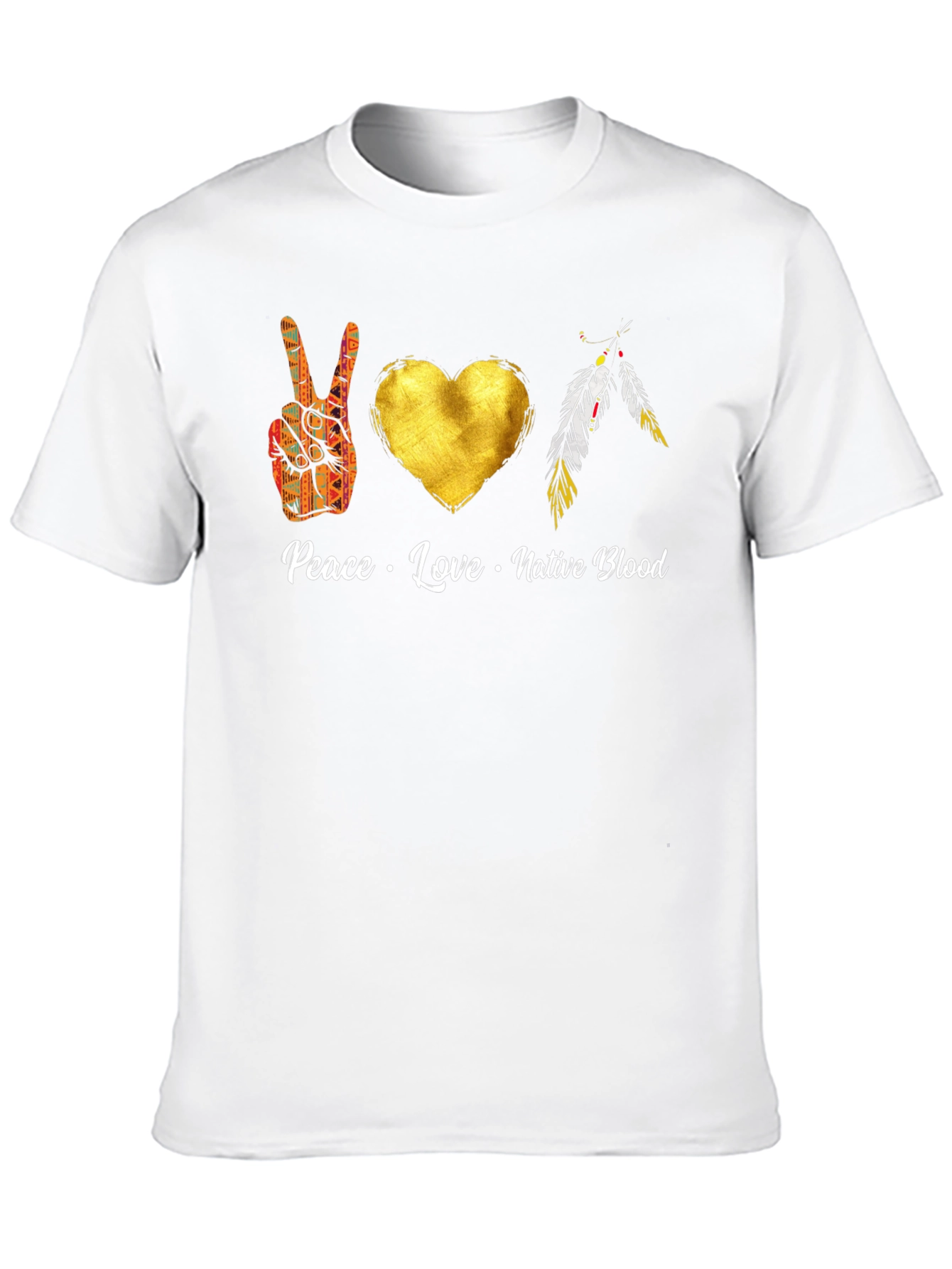 Peace Love Native Blood T-Shirt