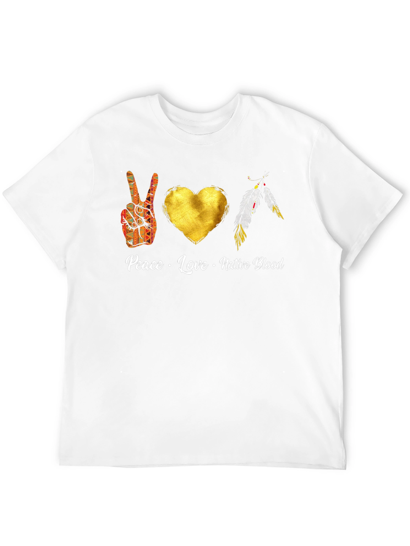 Peace Love Native Blood T-Shirt