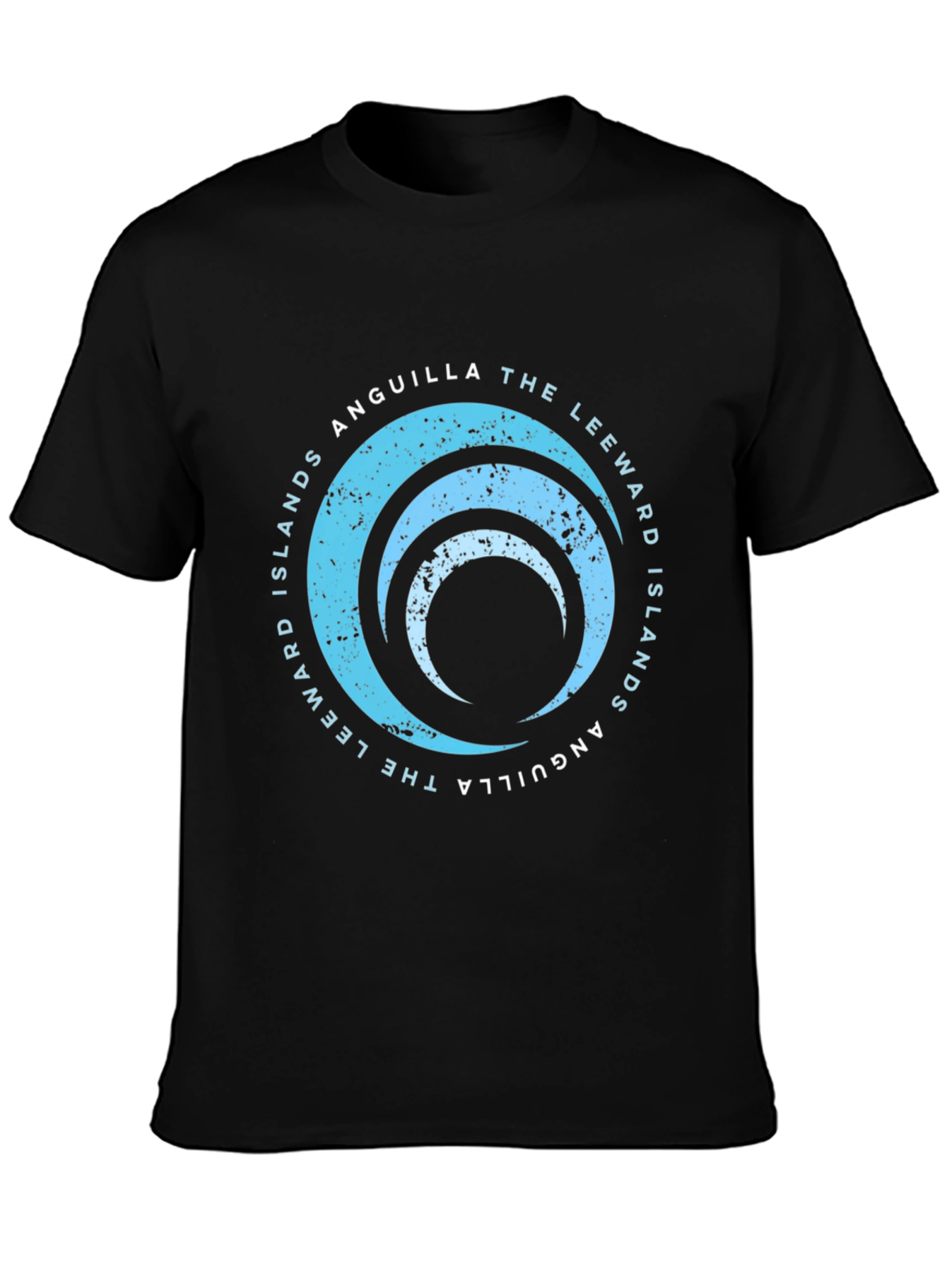 Anguilla Leeward Islands Graphic Tee - Black