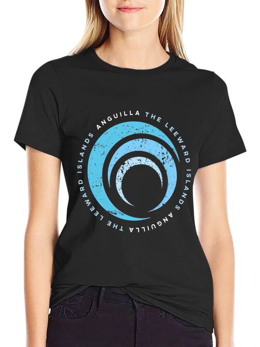 Anguilla Leeward Islands Graphic Tee - Black