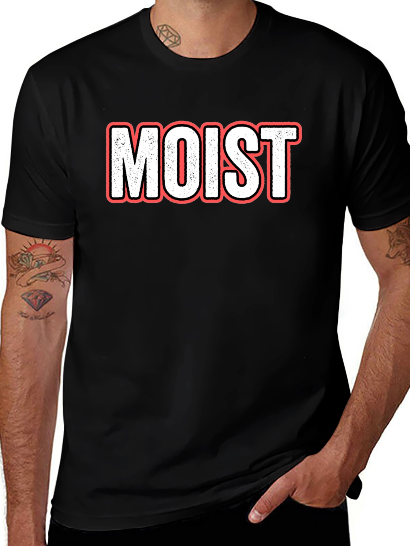 Humorous Moist Graphic Tee - Unisex