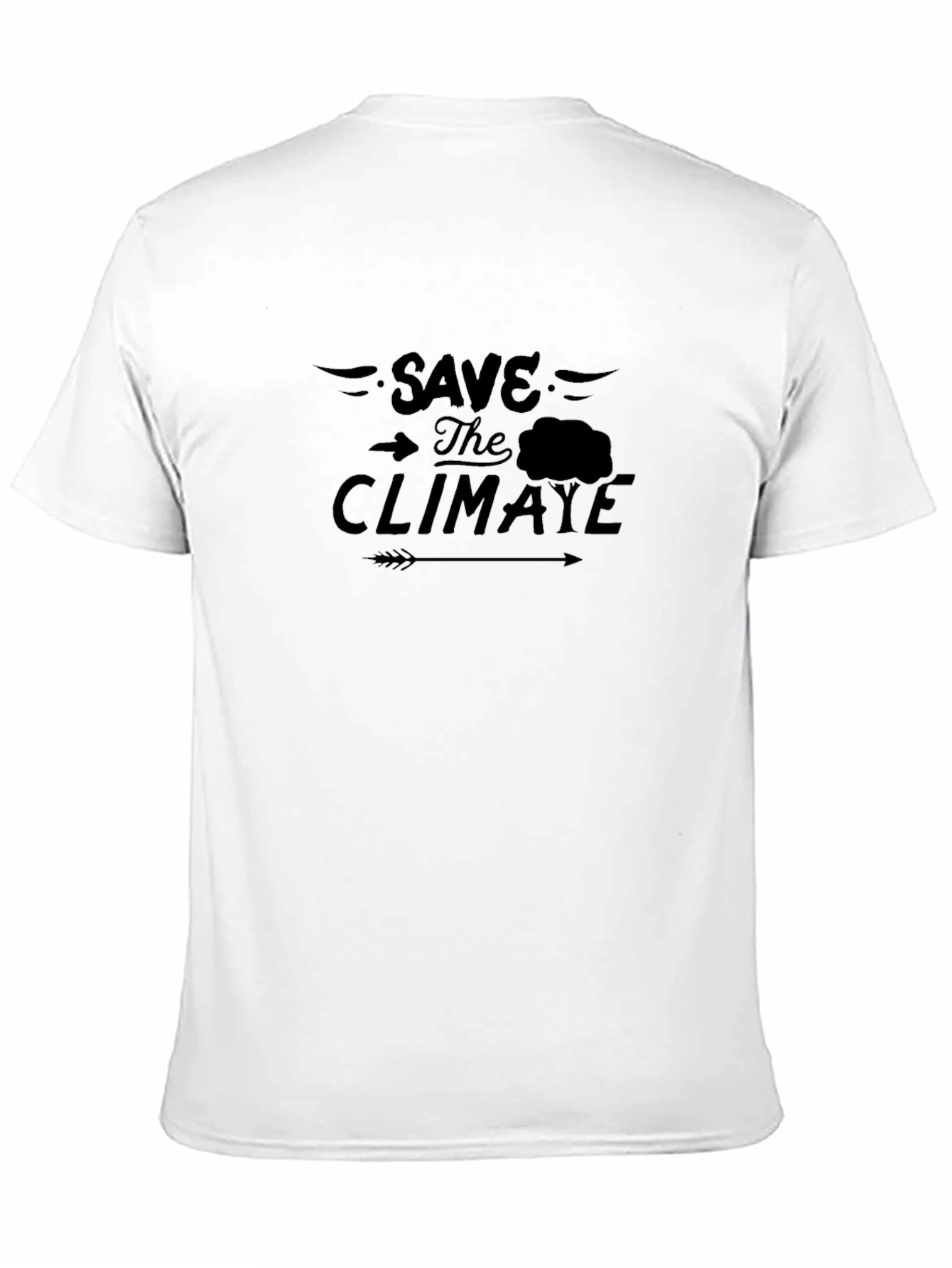 Save the Climate Black Graphic T-Shirt