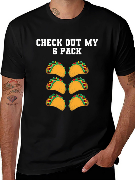Funny Taco Six Pack T-Shirt