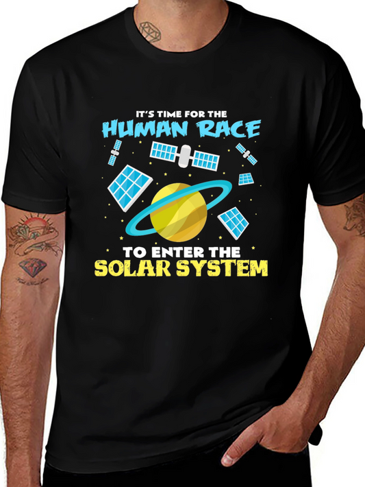 Human Race Solar System Black T-Shirt