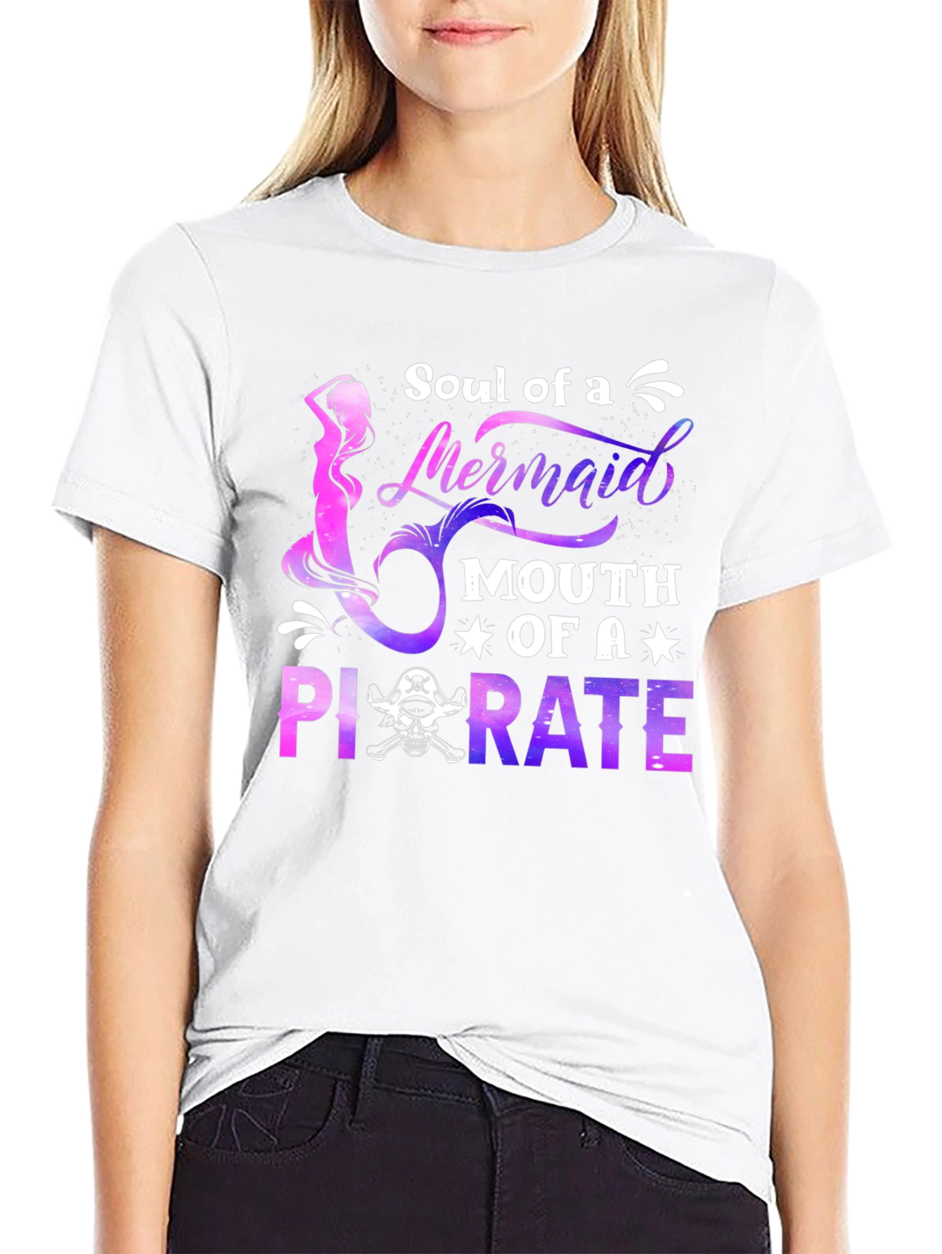 Soul of a Mermaid Mouth of a Pirate T-Shirt