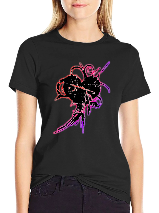 Grunge Heart T-Shirt - Edgy Graphic Tee