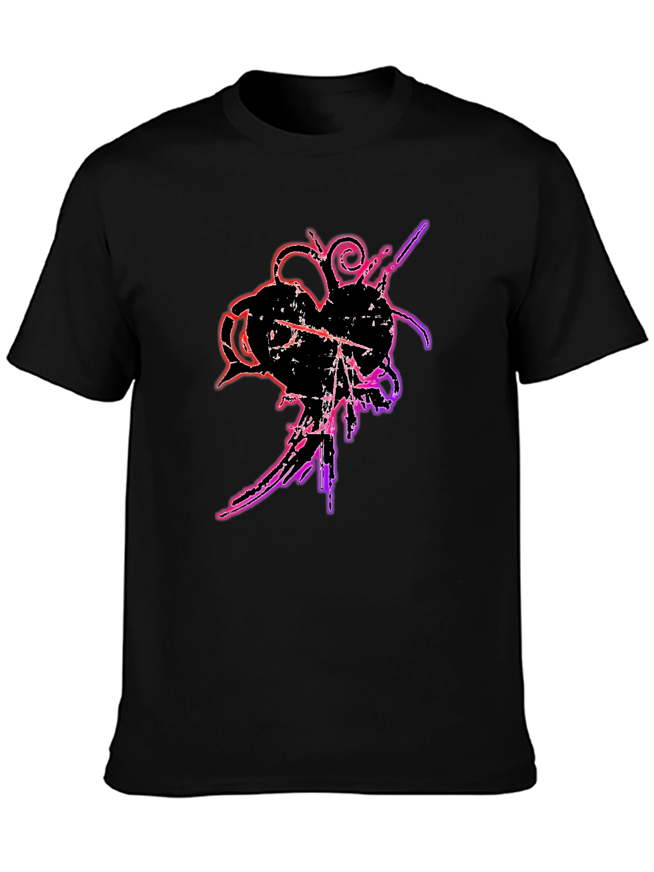 Grunge Heart T-Shirt - Edgy Graphic Tee
