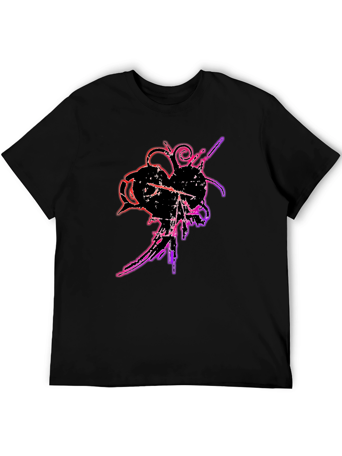 Grunge Heart T-Shirt - Edgy Graphic Tee
