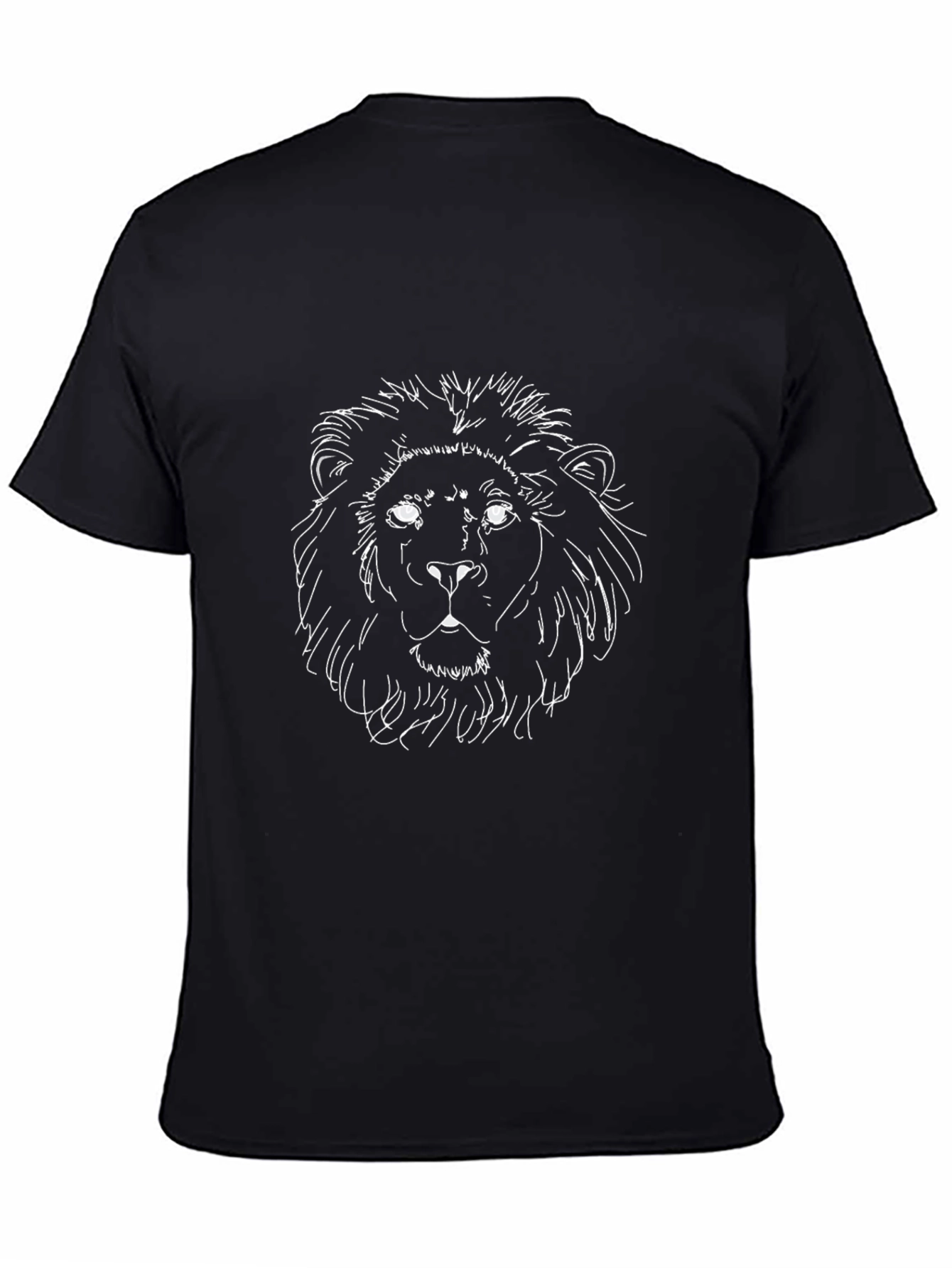 Lion Graphic Black T-Shirt - Bold Style