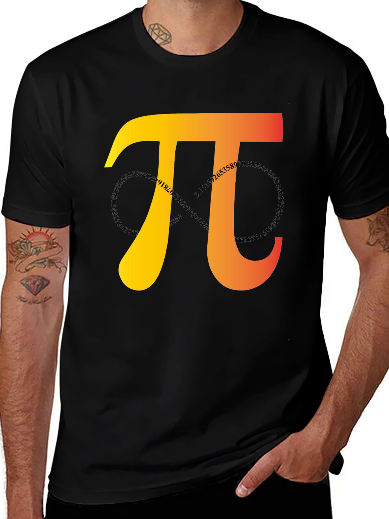 Pi Symbol Graphic Tee - Math Lovers T-Shirt