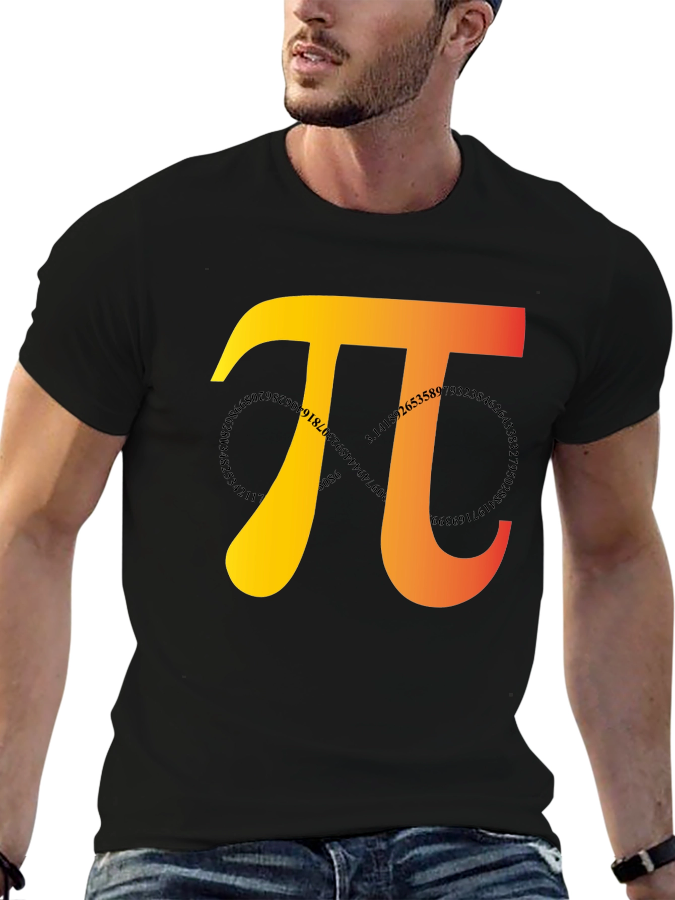 Pi Symbol Graphic Tee - Math Lovers T-Shirt