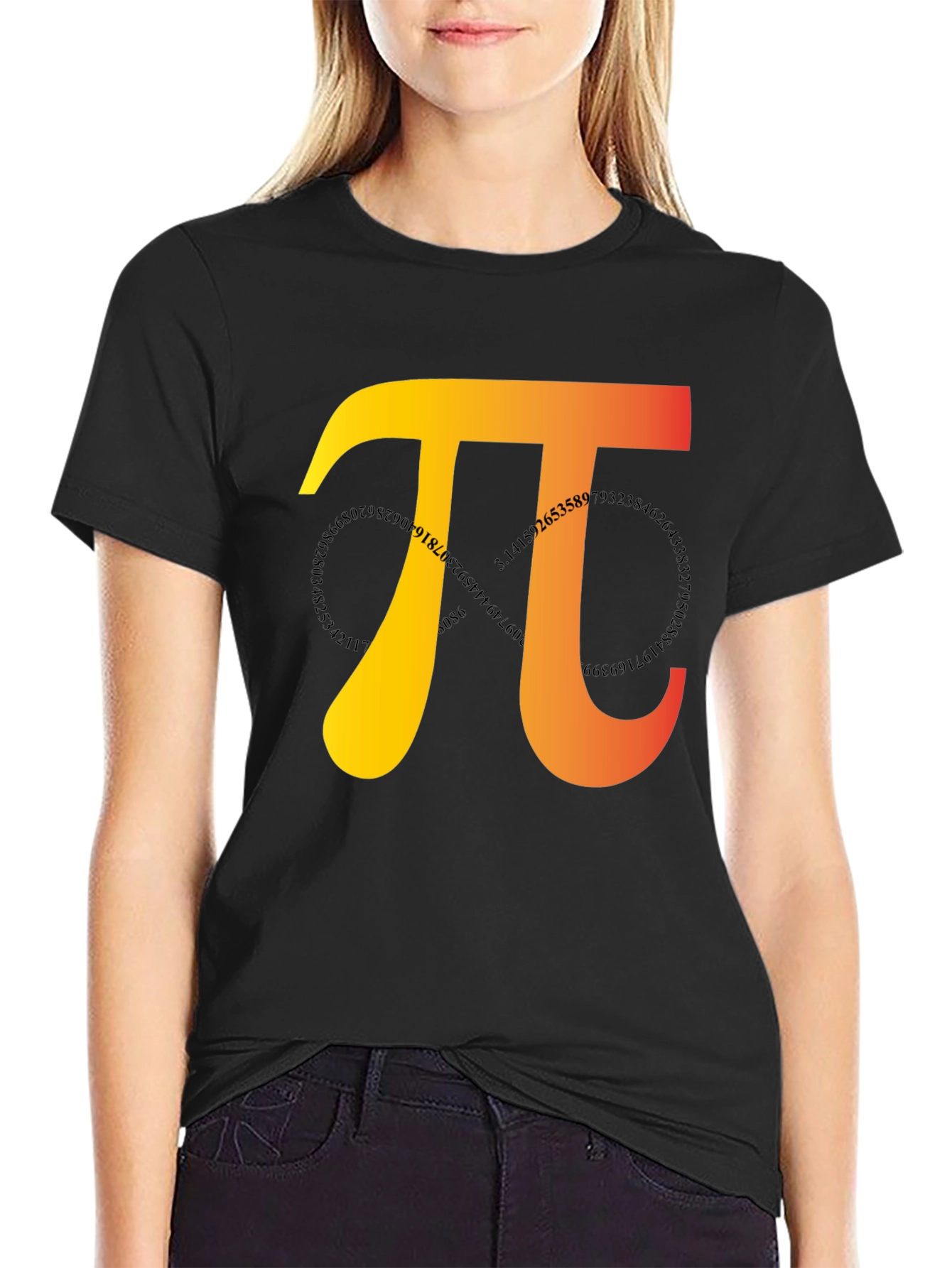 Pi Symbol Graphic Tee - Math Lovers T-Shirt