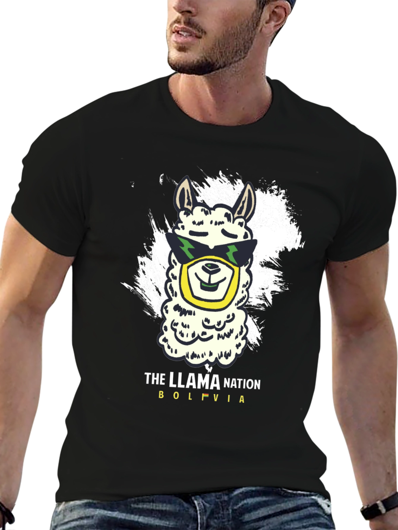Llama Nation Graphic Tee - Bolivia Pride!