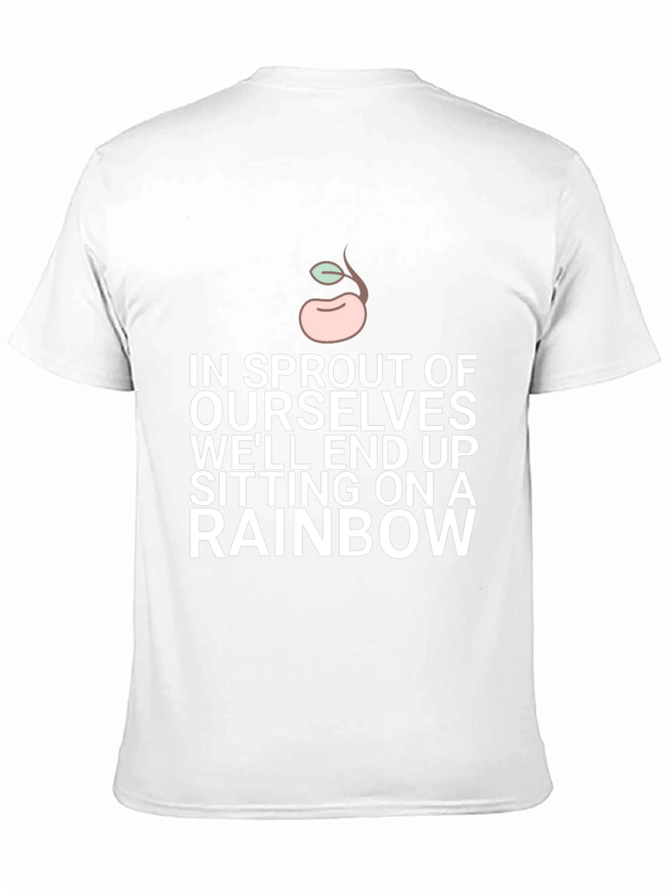 Sprout Rainbow Graphic Tee - Black Cotton Blend T-Shirt