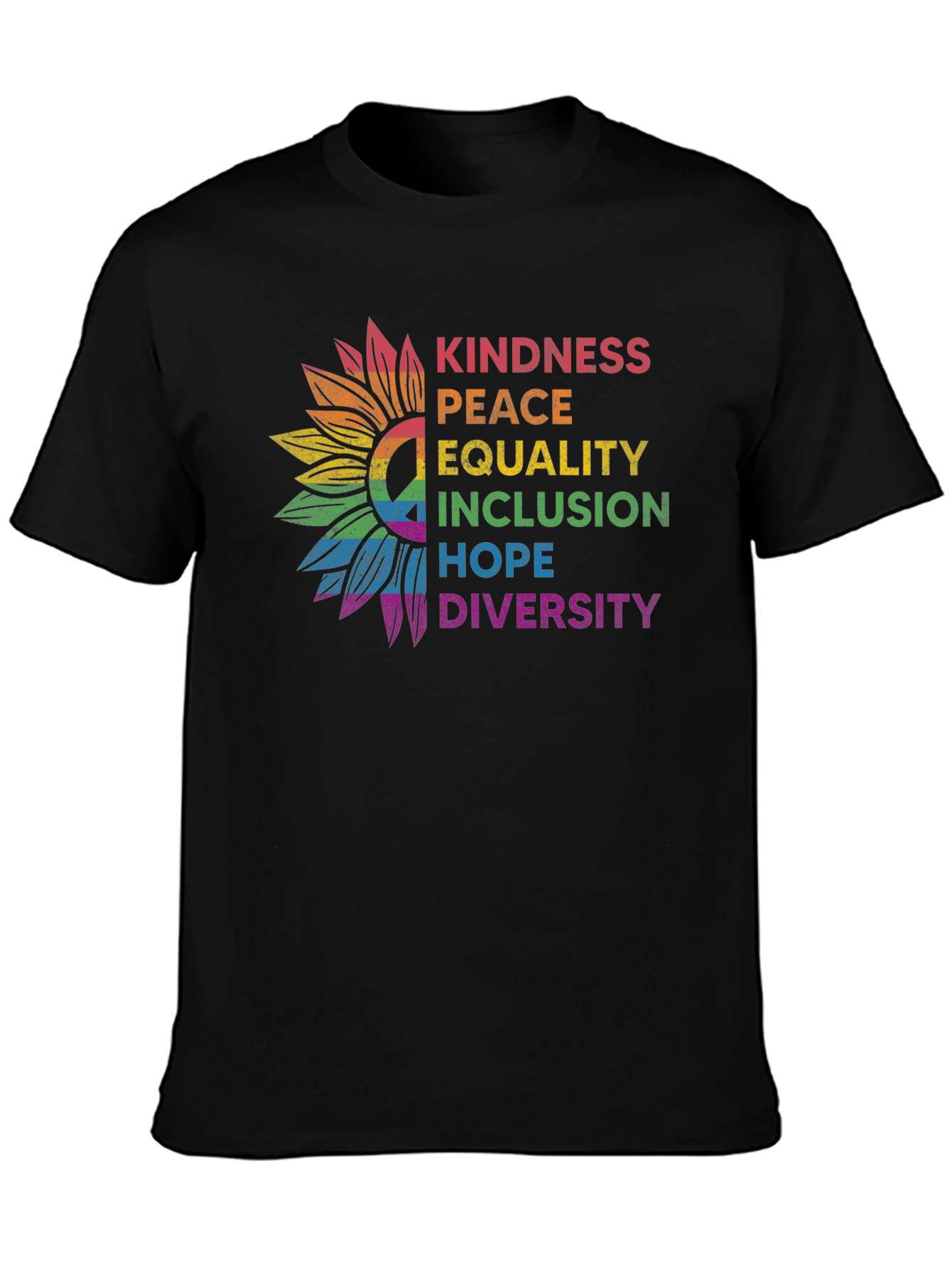 Kindness Peace Equality Graphic Tee
