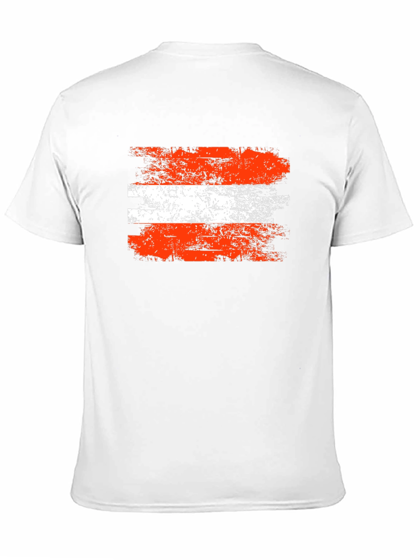 Distressed Austria Flag Graphic Tee - Black
